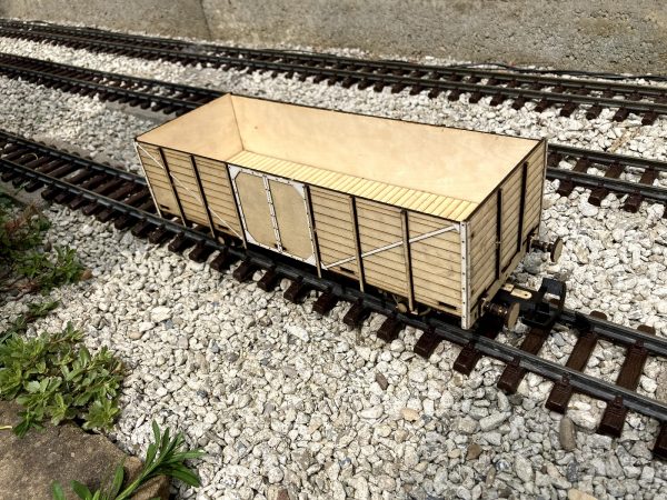 Zostavený 3D model nákladného vozňa Vtu pre záhradnú železnicu